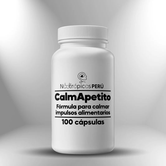CalmApetito (calma impulsos alimentarios) con Tesofensina - 100 cápsulas Nootrópicos Perú
