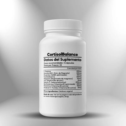 CortisolBalance (Fórmula avanzada anti-estrés) - 100 cápsulas Nootrópicos Perú