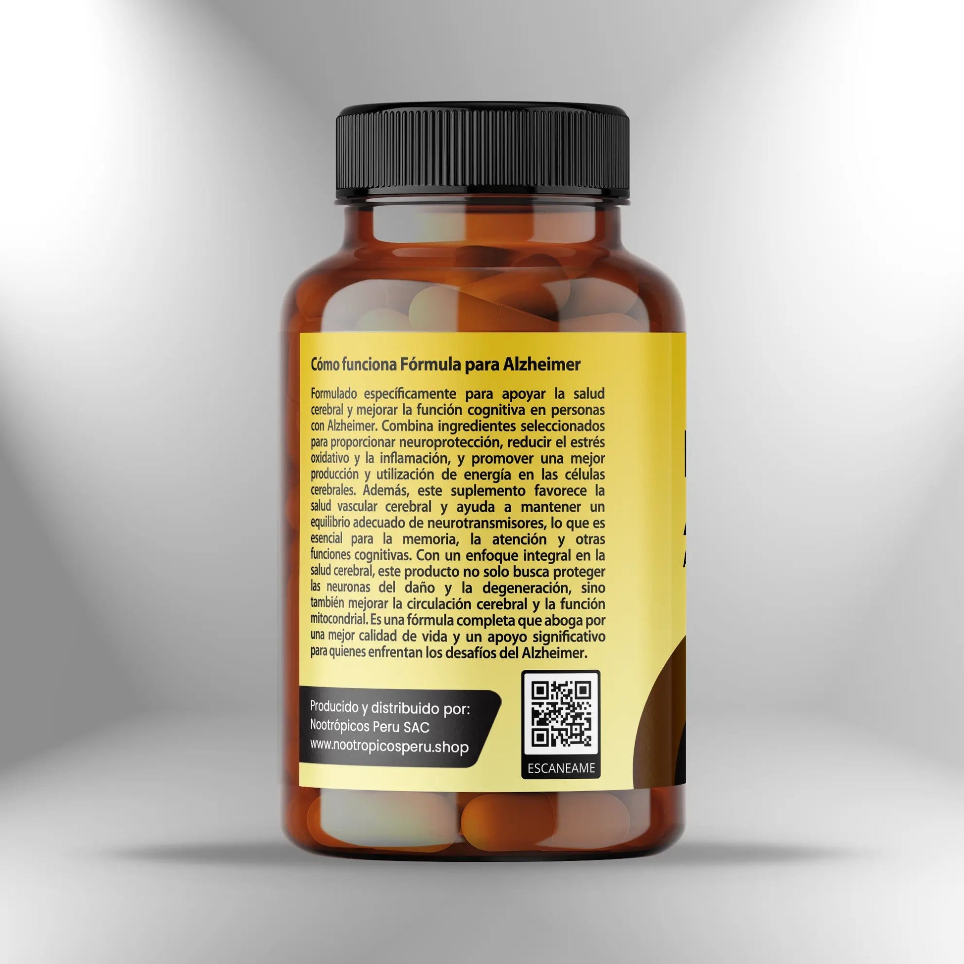 Fórmula para Alzheimer - 90 cápsulas Nootrópicos Perú