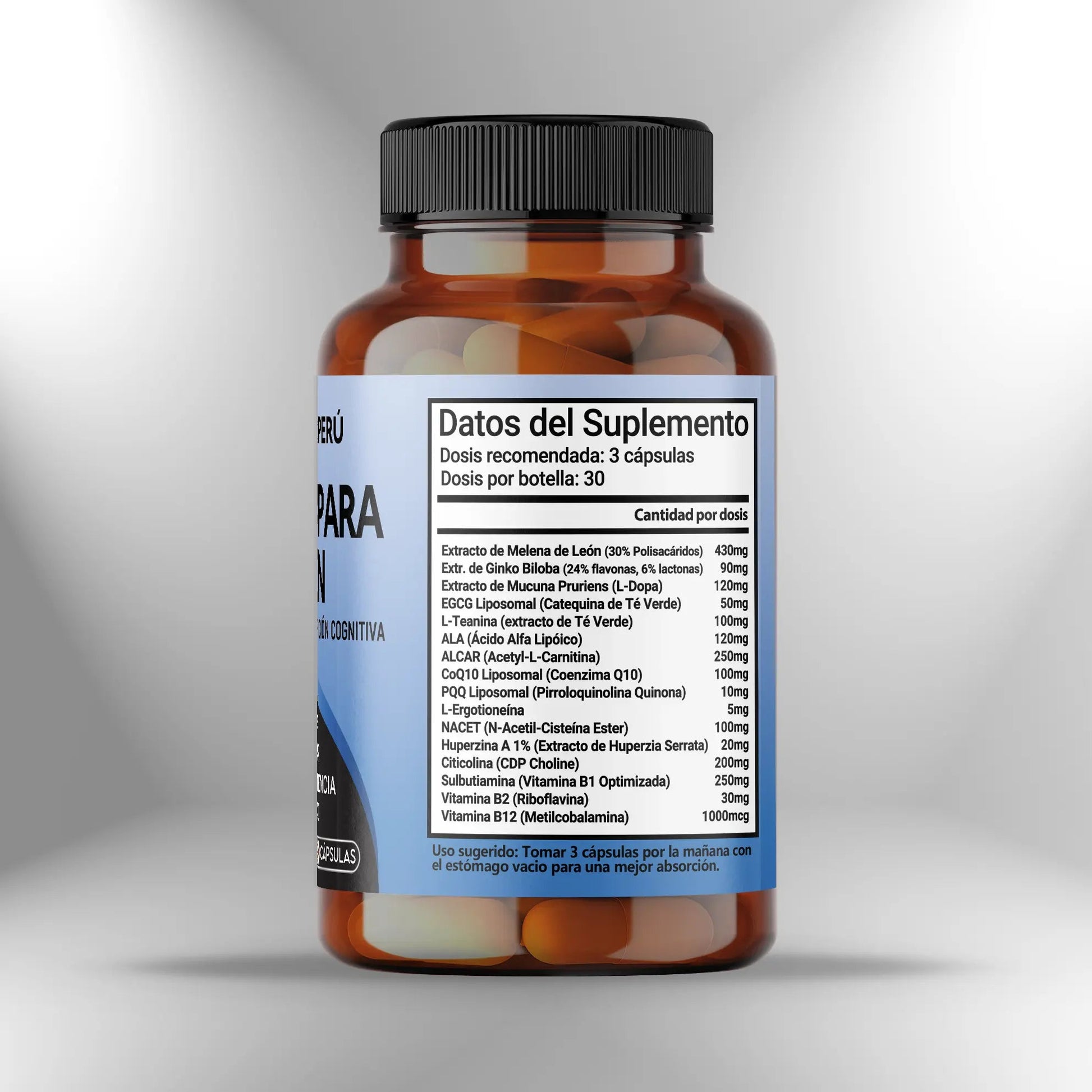 Fórmula para Parkinson - 90 cápsulas Nootrópicos Perú