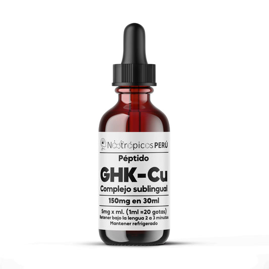 GHK-Cu (Tripéptido de cobre) 150mg - Complejo sublingual Nootrópicos Perú