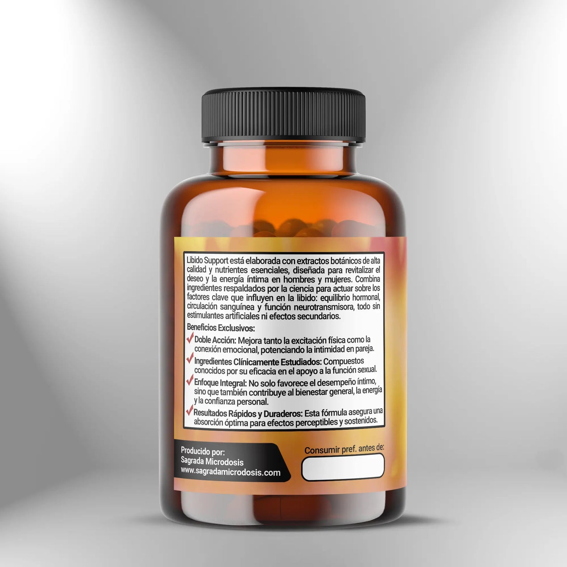 Libido Support: Apoyo para deseo sexual Sagrada Microdosis