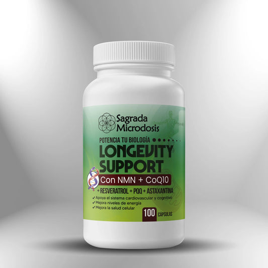 Longevity Support: Apoyo para envejecimiento saludable Sagrada Microdosis