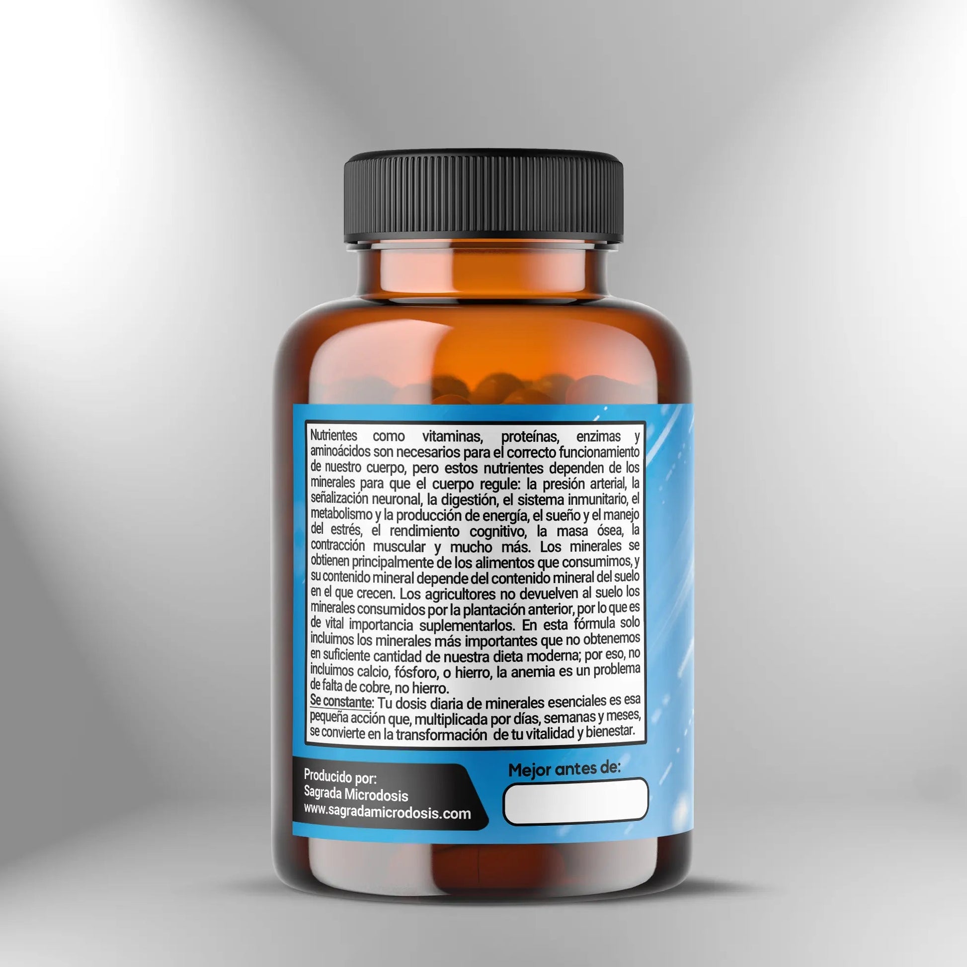Minerales Esenciales (Suplemento más importante) - 90 cápsulas Sagrada Microdosis