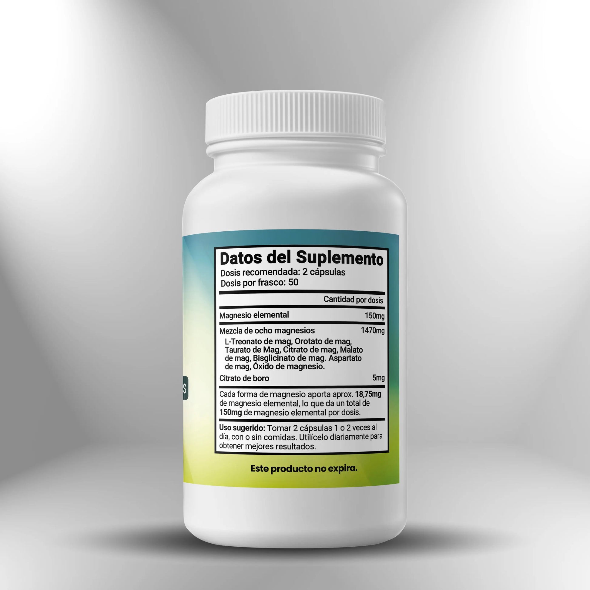 Ocho Magnesios - 100 cápsulas Nootrópicos Perú