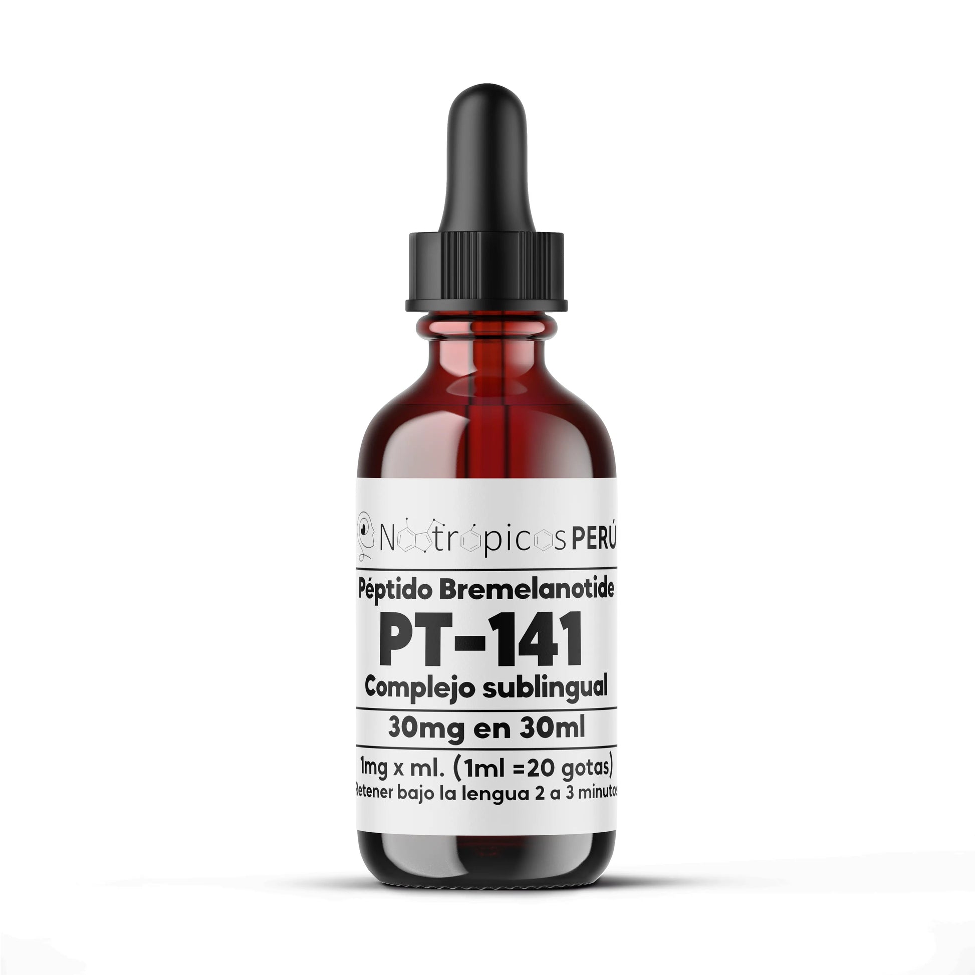 Péptido PT-141 (Bremelanotide) 30mg - Complejo sublingual Nootrópicos Perú