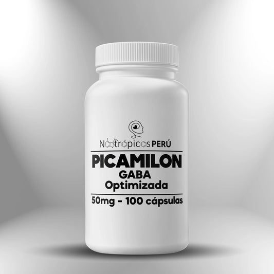 Picamilon 50mg (GABA optimizada) - 100 cápsulas Nootrópicos Perú