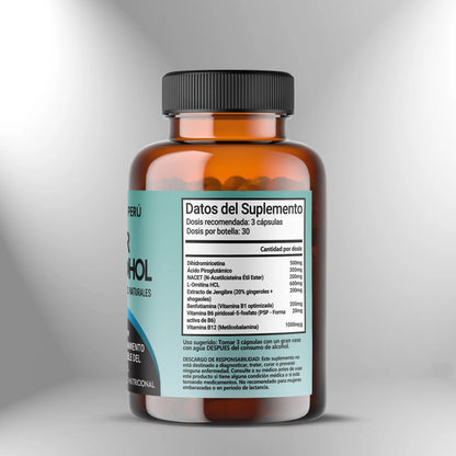 Protector Anti-Alcohol - 90 cápsulas Nootrópicos Perú