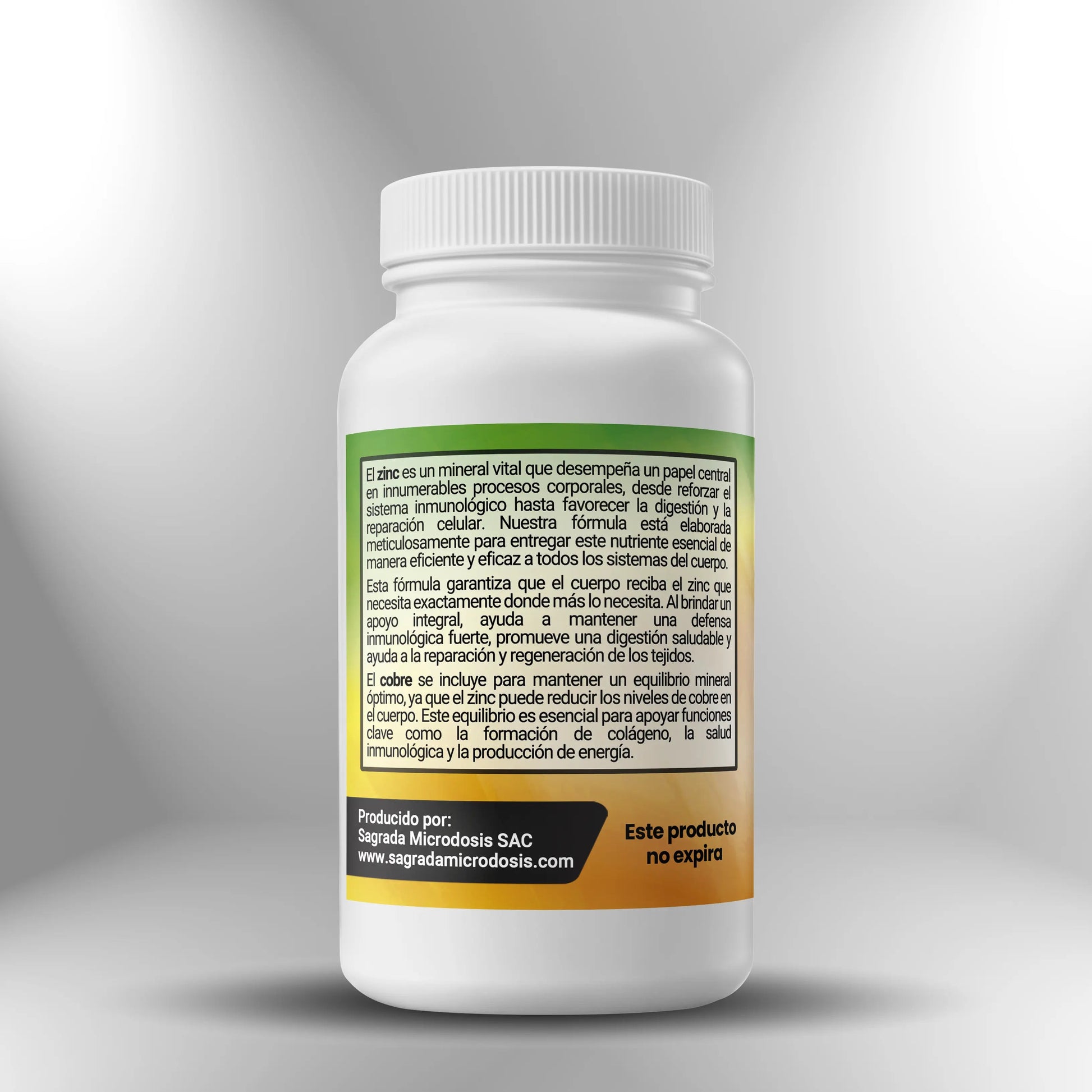 Siete Zincs + Cobre (50mg Zinc elemental) - 100 cápsulas Nootrópicos Perú