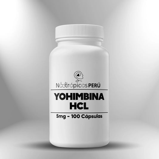Yohimbina HCL - 5mg - 100 cápsulas Nootrópicos Perú